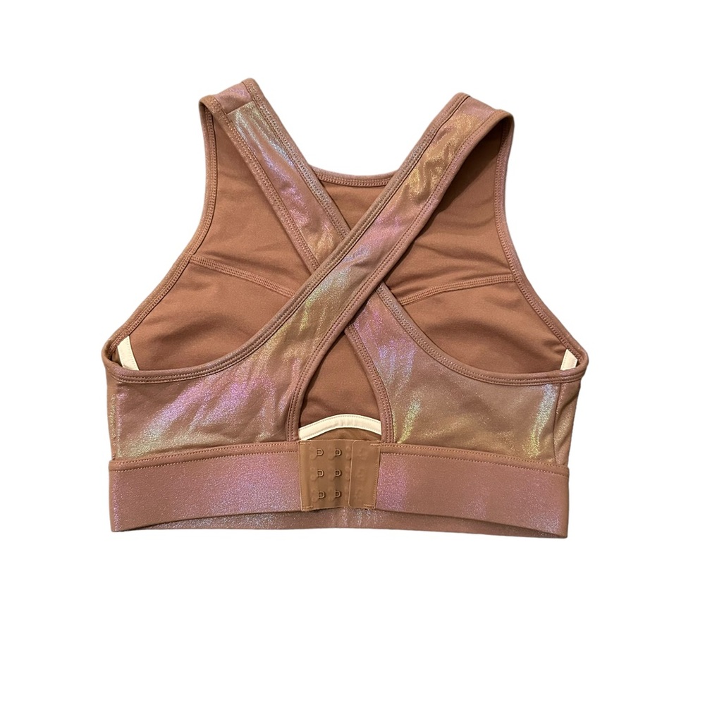 Fabletics Blare Cross-Back High Impact Mocha Irid… - image 4